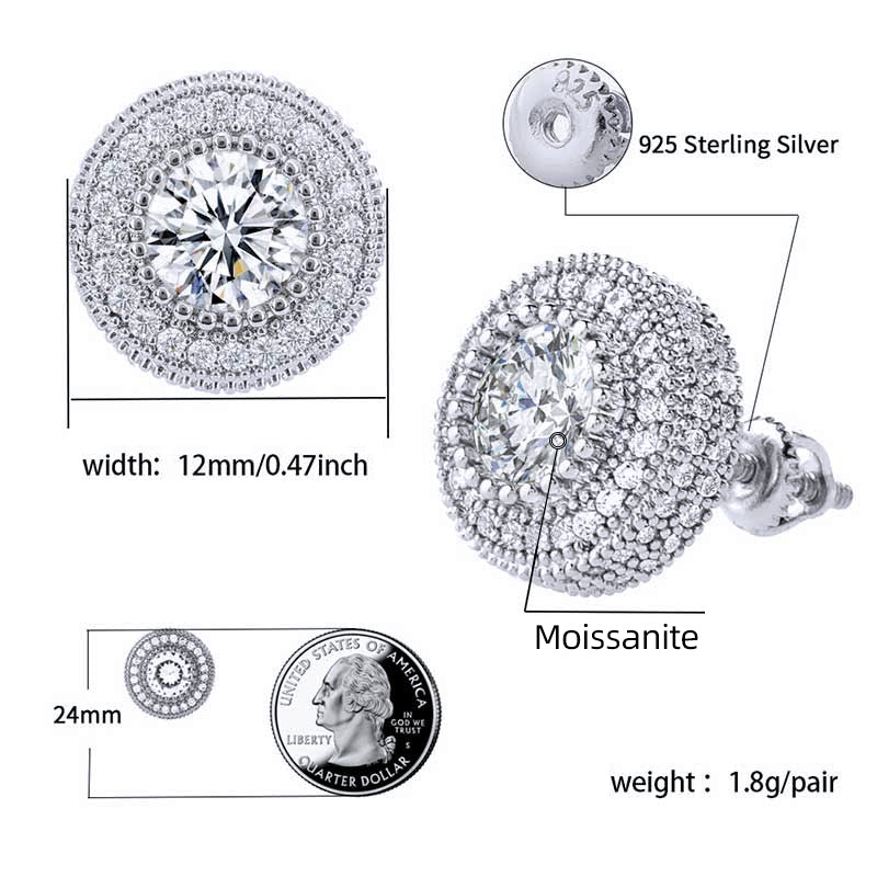 Classic Moissanite Stud Earrings