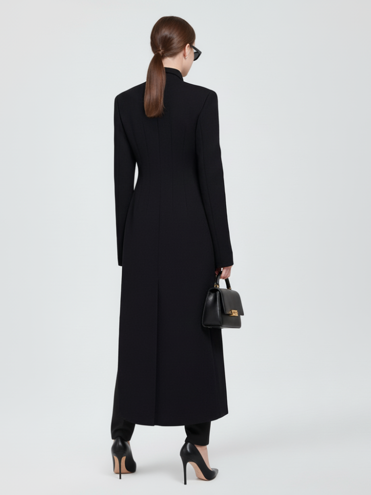 DUMBO Long Black Coat - Couture Edition