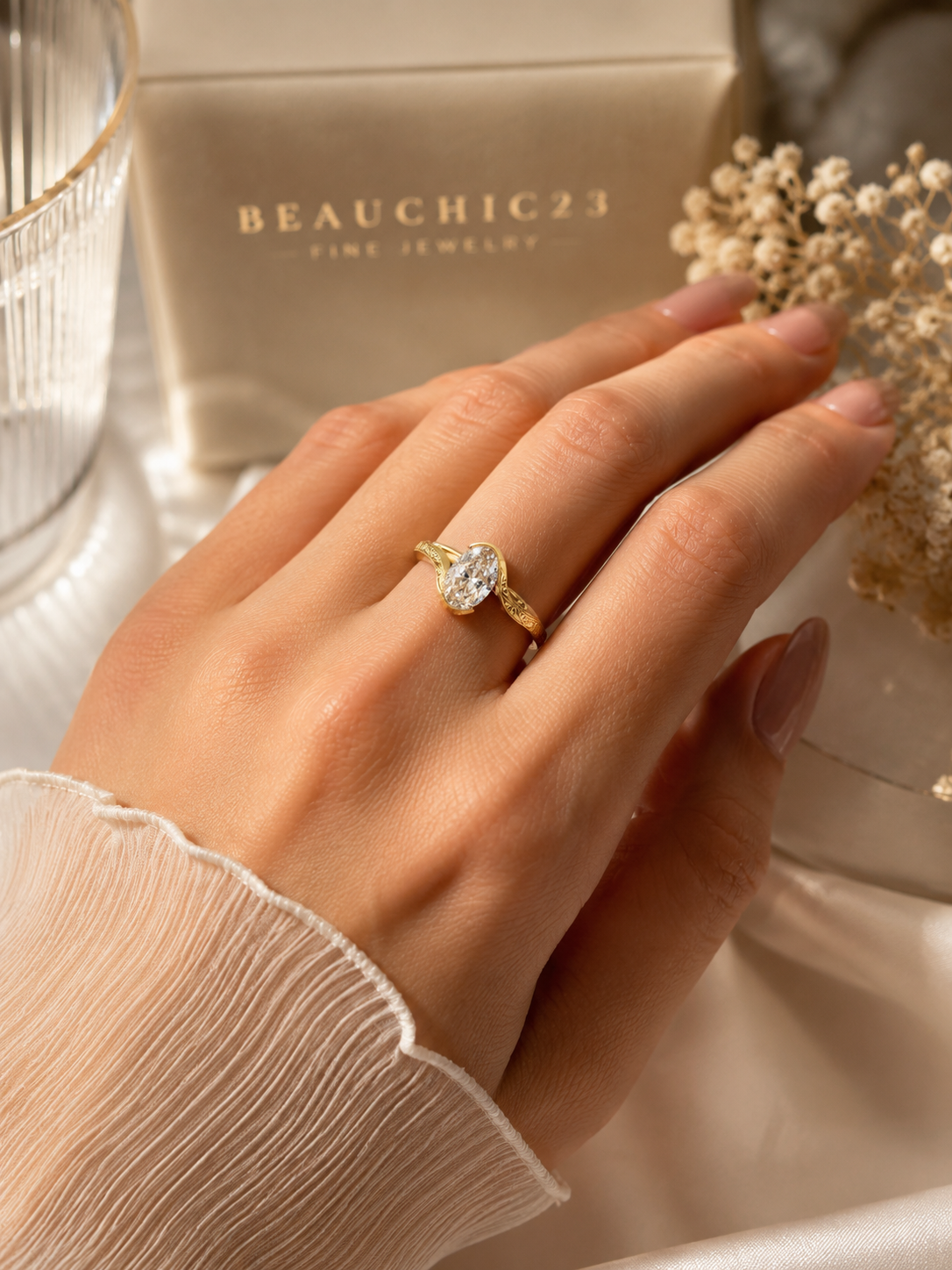 Celeste Héritage Oval Ring