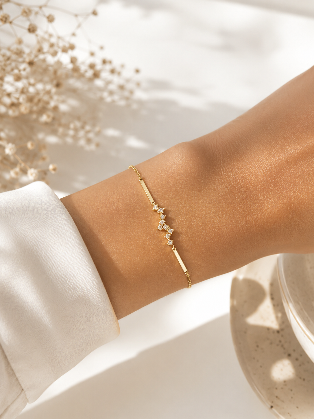Celestia Star Bracelet™ | 14K Solid Gold
