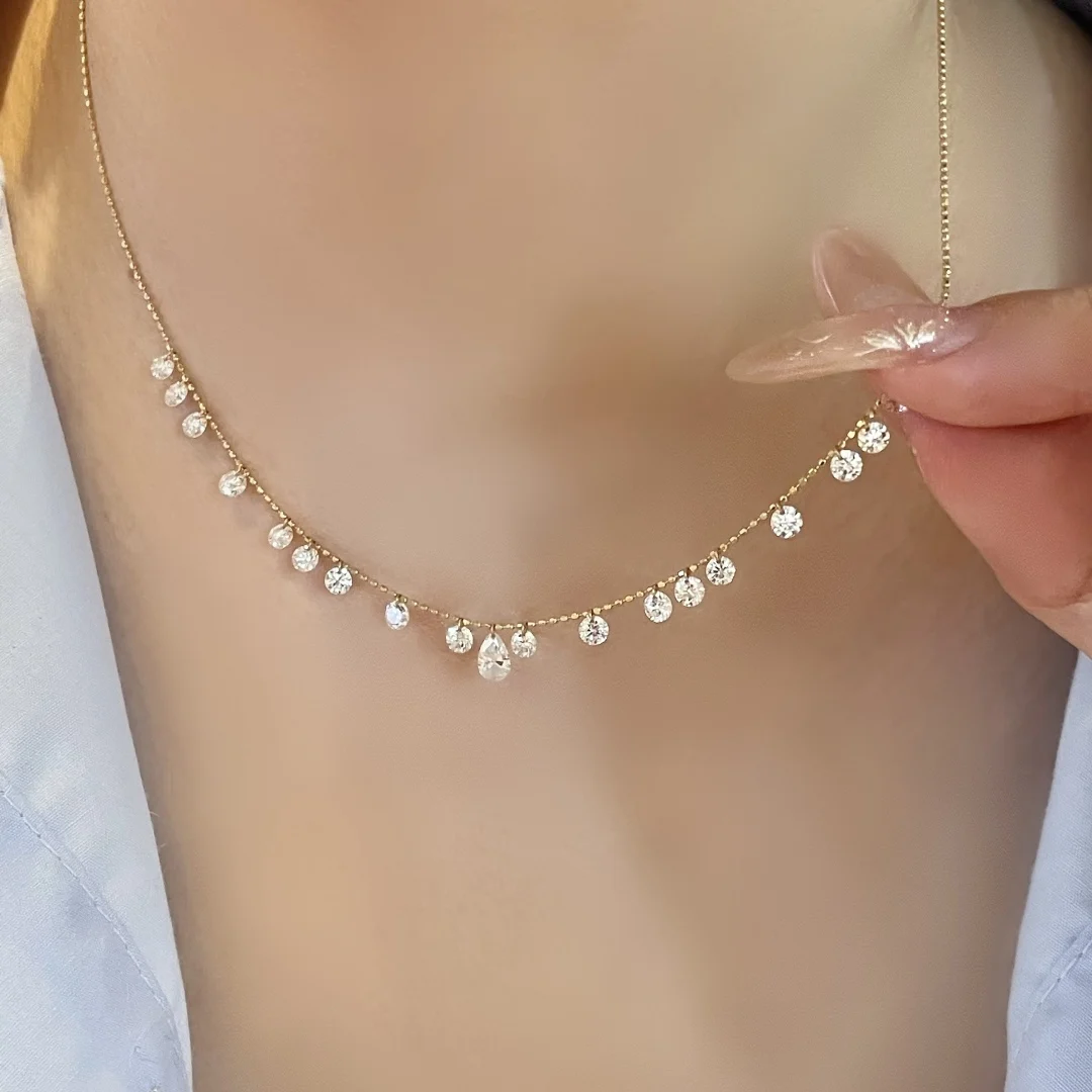 Lumière Diamond Necklace™ | 18K Solid Gold