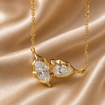 Marquise & Pear Lab-Grown Diamond Necklace – 0.60 CT | Solid Gold