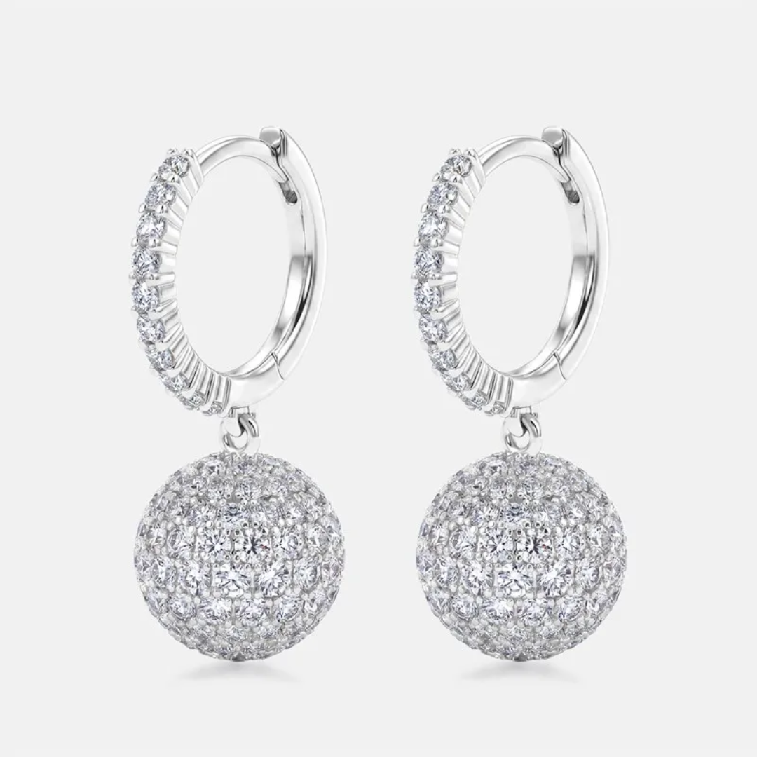 Starlight Moissanite Drop Earrings