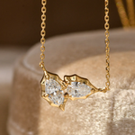 Marquise & Pear Lab-Grown Diamond Necklace – 0.60 CT | Solid Gold