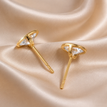 Oval Bezel Lab-Grown Diamond Stud Earrings – Solid Gold | IGI Certified