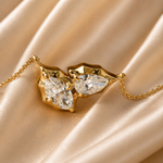 Marquise & Pear Lab-Grown Diamond Necklace – 0.60 CT | Solid Gold