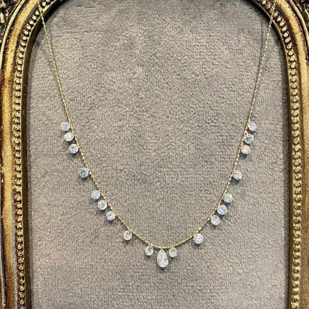 Lumière Diamond Necklace™ | 18K Solid Gold