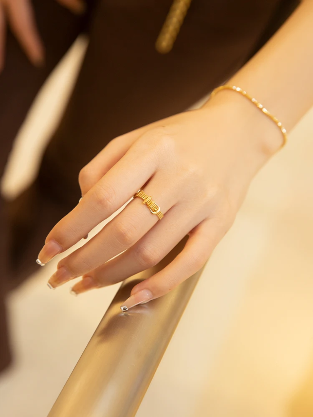 Éternité Link Ring™ | 18K Solid Gold