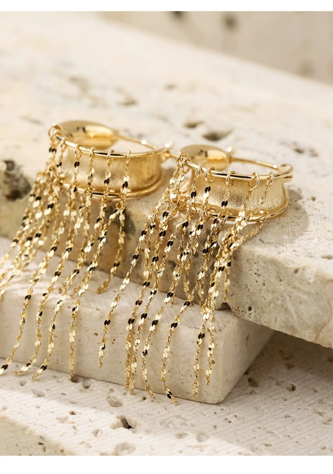 Élysée Tassel Earrings™ | 18K Solid Gold
